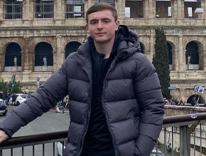 jack freeman pictured on a trip to Rome
